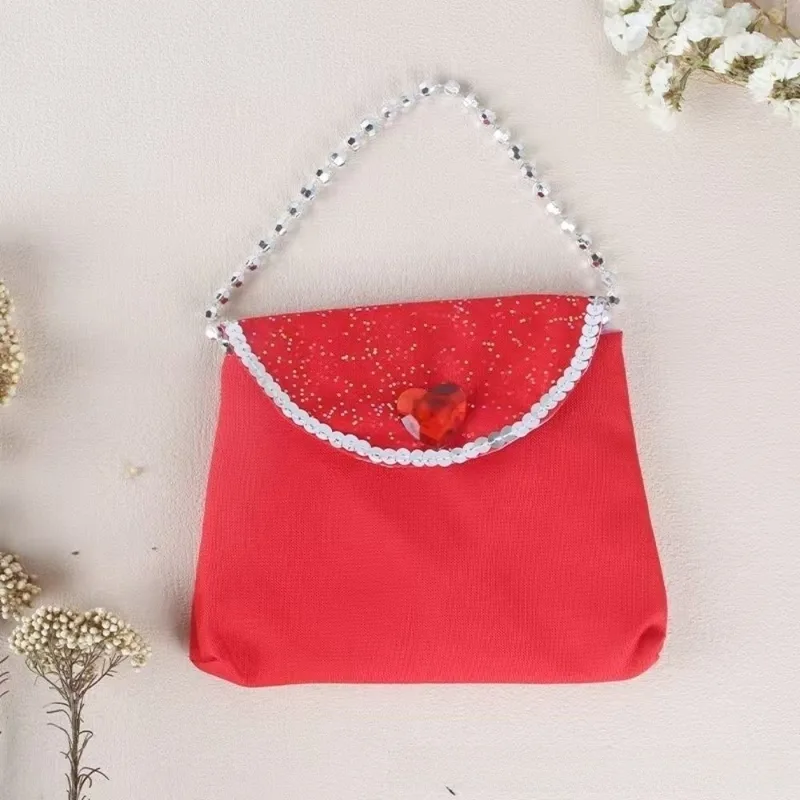 Free Cosplay Prop Patterns - Multicolor Princess Handbag Snowflake Pattern Peach