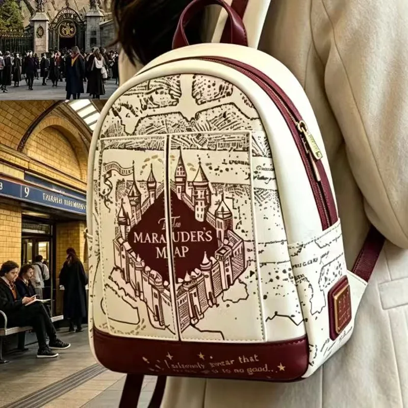 Cosplay Prop Bag - Harry Potter Map Printed Cosplay Womens