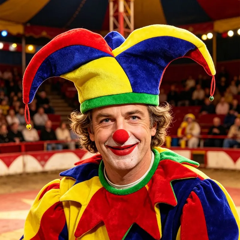 Free Cosplay Prop Patterns - Cap Prop Multicolor Clown Hat Funny