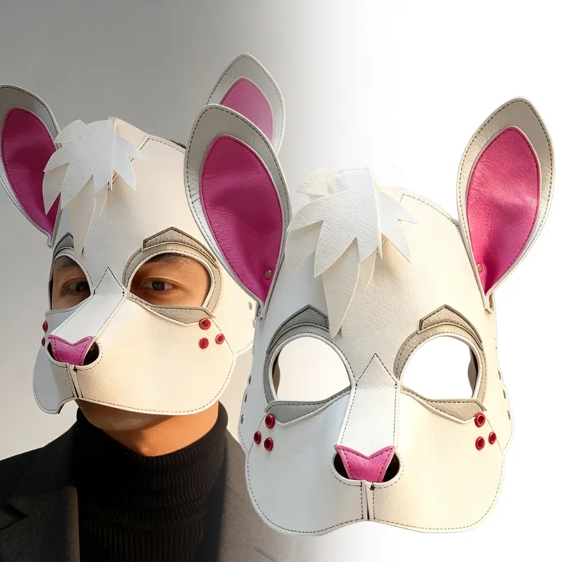 Free Cosplay Prop Patterns - Punk Rabbit Mask White Bunny Pattern