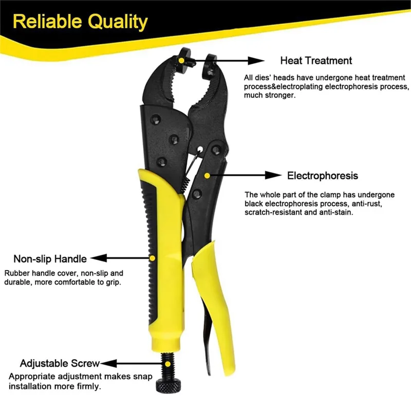 Snap Plier Setter - Sep.HOT~Heavy Duty Snap Fastener Tool Kit