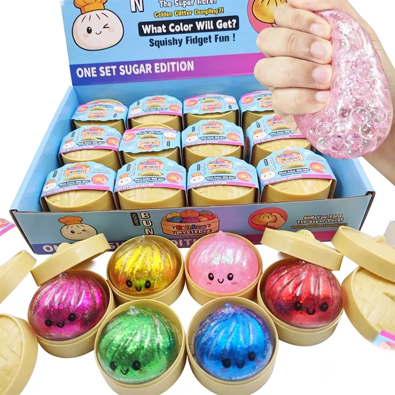 Cosplay Fireball Prop - Glitter Dumpling Squishy with Box Dumplings