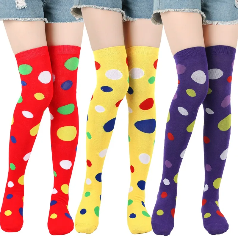 Cosplay Prop Designer - Cartoon Polka-dot Cow Stockings Over-the-knee Socks