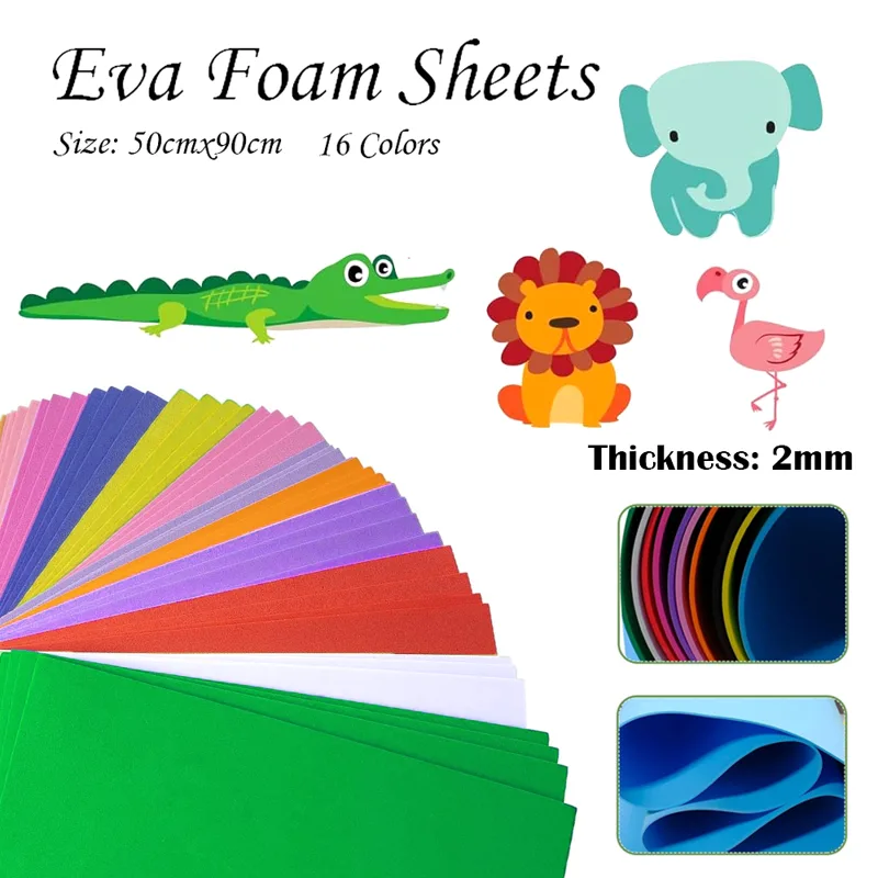 Cosplay Prop Foam - 16 Colors Colorful EVA Foam Sheets