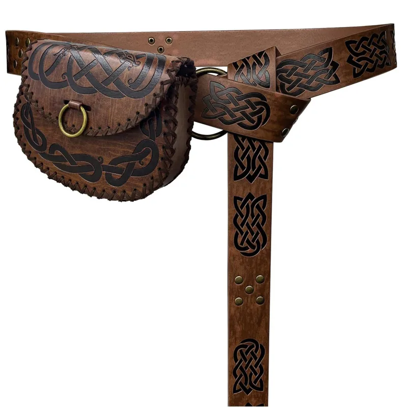 Free Cosplay Prop Patterns - Medieval Viking Embossed Leather Waist Belt