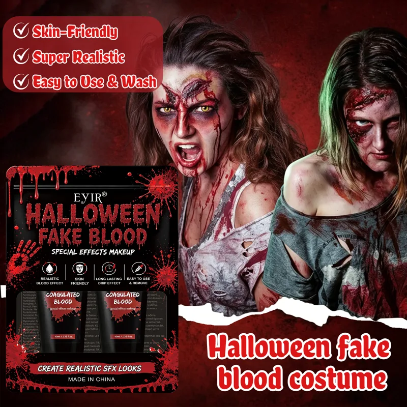 2PCS Halloween Fake Blood Gel, - Body Paint Sfx recension och pris