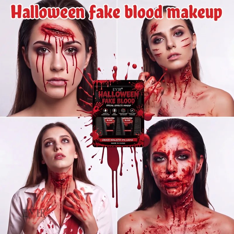 2PCS Halloween Fake Blood Gel, - Body Paint Sfx recension och pris