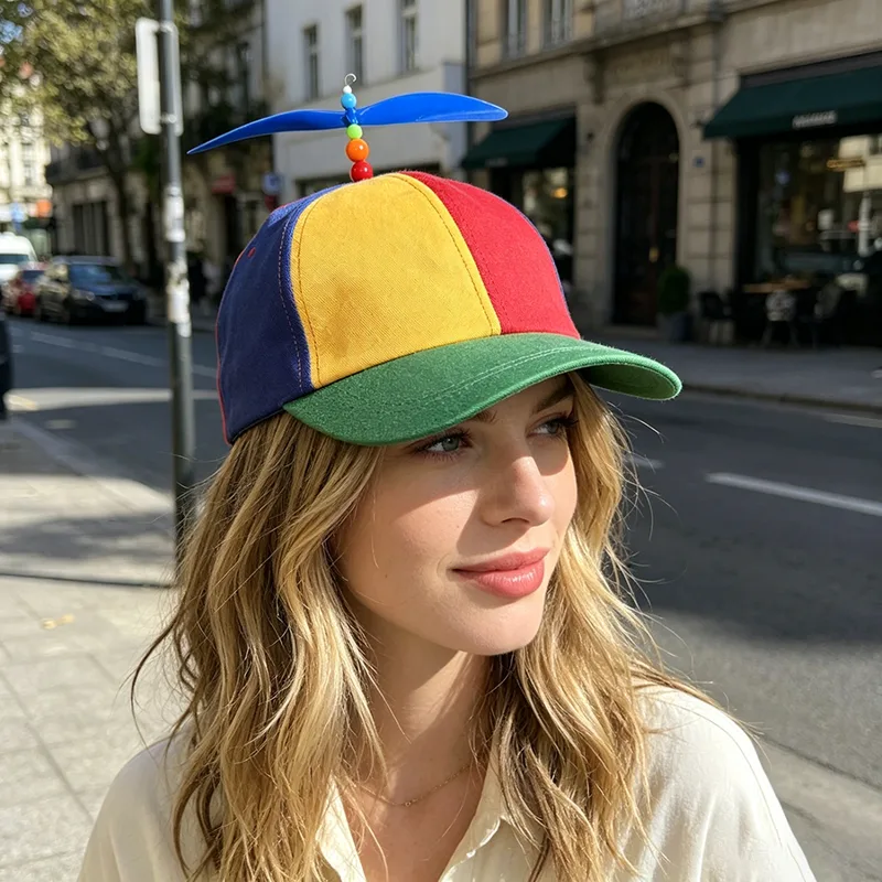 Funny Multicolor Propeller Hat - Cosplay Fireball Prop recension och pris