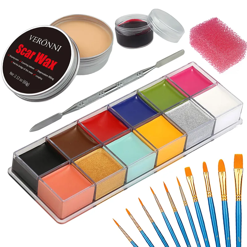 SFX Makeup Kit 12 Color Face B - Body Paint Sfx recension och pris