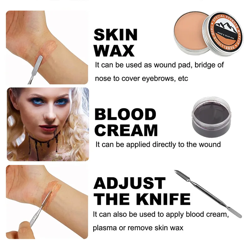 SFX Makeup Kit Scars Wax Hallo - Body Paint Sfx recension och pris