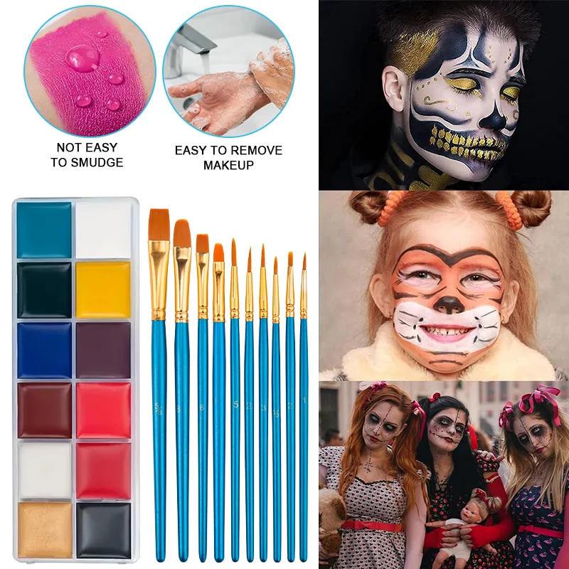 SFX Makeup Kit,12 Colors Face  - Body Paint Sfx recension och pris