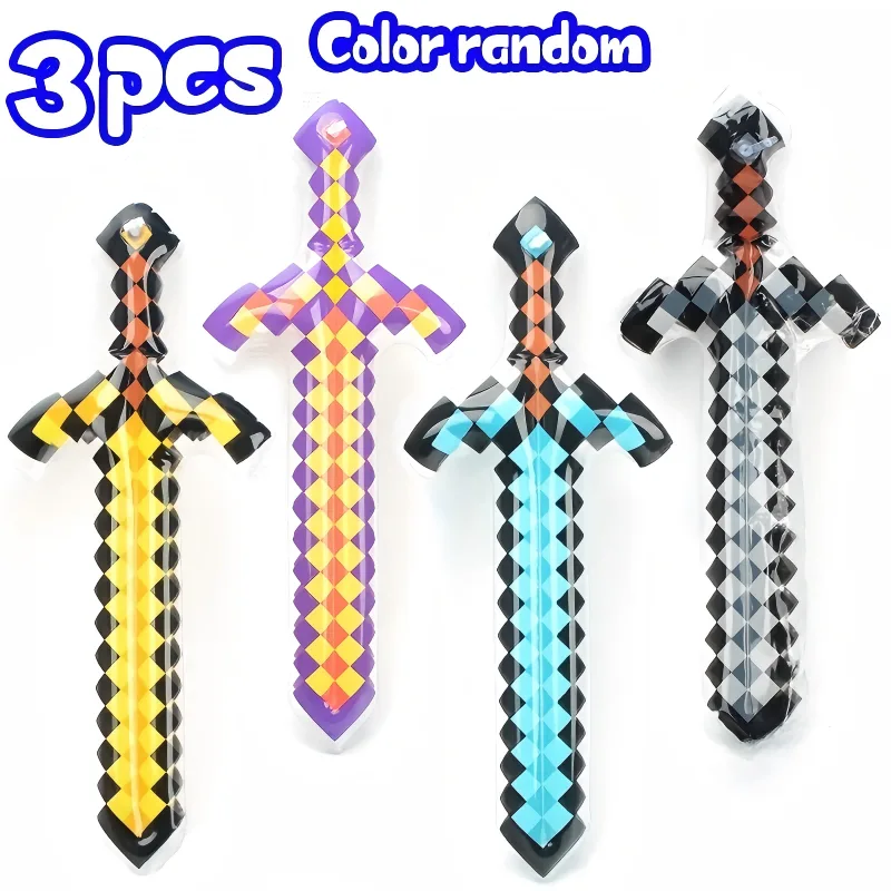 3Pcs Pixel Style Inflatable Sw - Cosplay Prop Dagger recension och pris