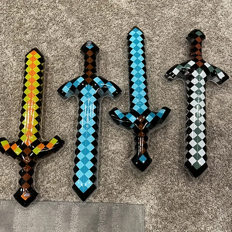 3Pcs Pixel Style Inflatable Sw - Cosplay Prop Dagger recension och pris