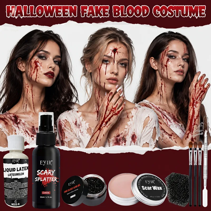 1 set of 10-piece Halloween wa - Body Paint Sfx recension och pris